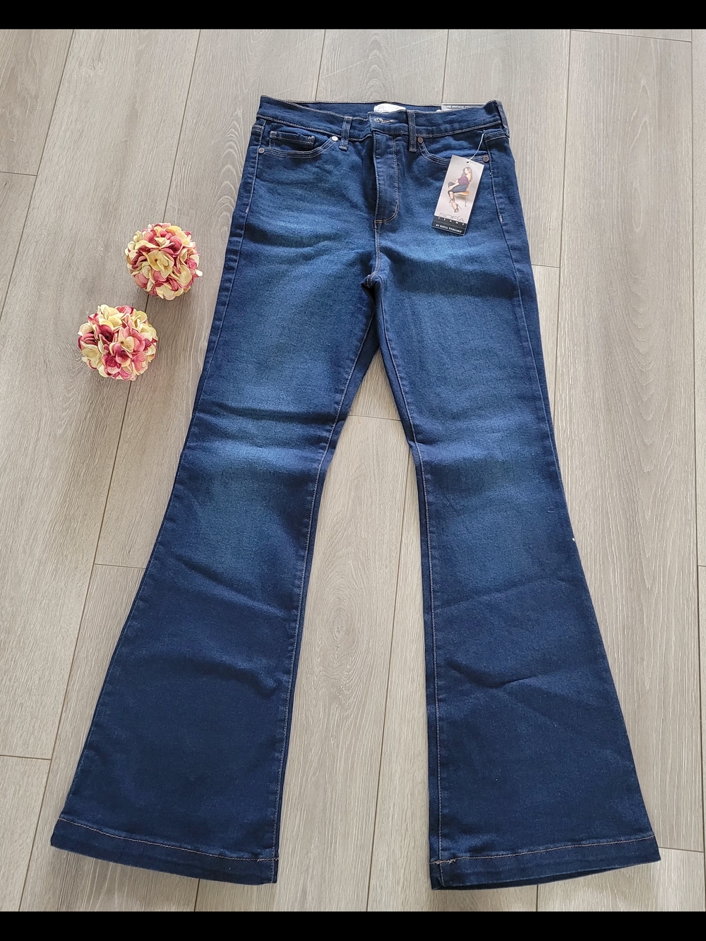 Sofia by Sofia Vergara Dark Blue Flare Jeans
